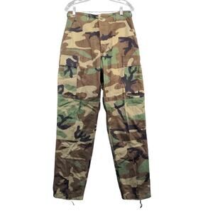 U.S. Army Men's Woodland Camo Cargo Pants Trousers Size S Long Miitary